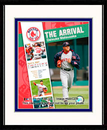 Boston Red Sox Photo Double Matted & Framed