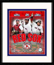 Boston Red Sox Photo Double Matted & Framed