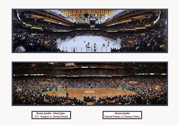 Boston Celtics Photo Double Matted